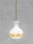 Mid-Century Modern French Opaline Glass Flower Pendant Light, 1970 For Sale - Image 3 of 10