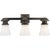 New York Subway Triple Light in Bronze with White Glass Designer: Chapman & Myers Height: 9.75" Extension: 8" Backplate:...