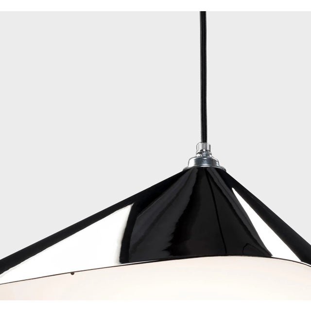 Mid-Century Modern Large Daniel Becker 'Emily 5' Chandelier in Glossy Black for Moss Objects For Sale - Image 3 of 13