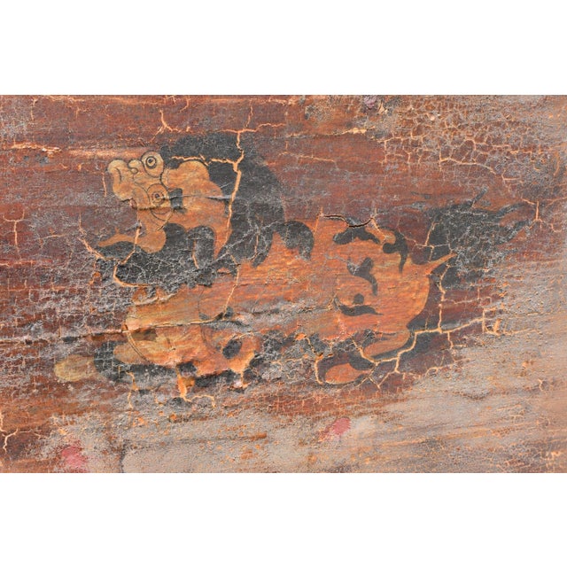 Early 19th Century Mongolian Chest With Foo Dogs Hand Painted All Original For Sale - Image 16 of 16