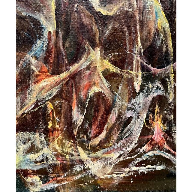 Vivaldo Martini, Abstract Composition No. 5, Oil on Canvas For Sale - Image 5 of 12