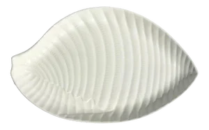 Large White Ceramic Shell Serving Platter