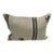 Turkish Hemp Pillow Cushion Natural Beige Black Pillow Cushion Cover 16" x 24" For Sale
