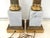 Mid 20th Century Italian White Marble and Carved Brass Neoclassical Column Lamps, a Pair For Sale - Image 9 of 11