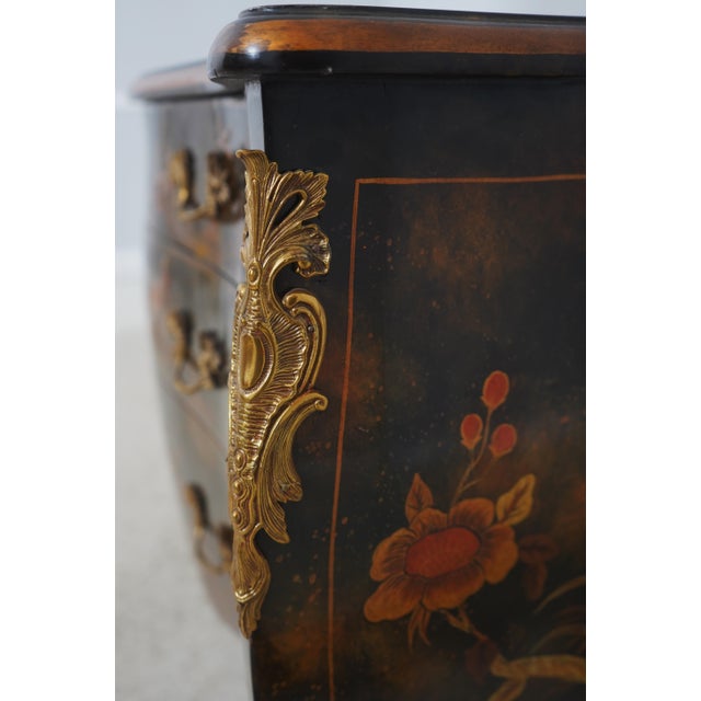 Maitland Smith Chinoiserie Decorated Four Drawer Commode Chest For Sale - Image 15 of 17