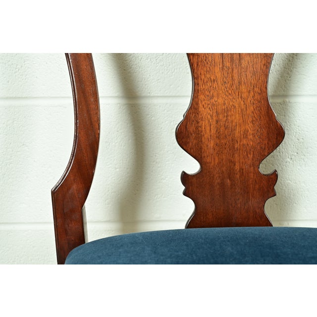 Brown Smith & Watson Georgian Carved Mahogany Dining Chairs, Set of Four For Sale - Image 8 of 14