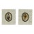 Pair of Petite Bone Framed Seashell Prints For Sale