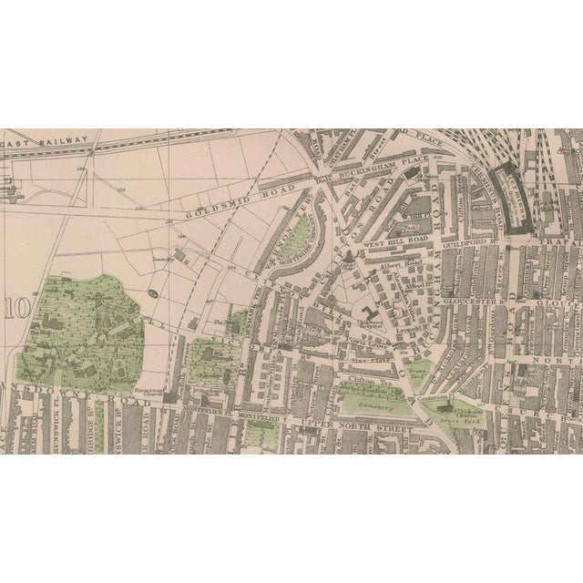 Paper Decorative Map of Brighton Seafront, 1885 For Sale - Image 7 of 9