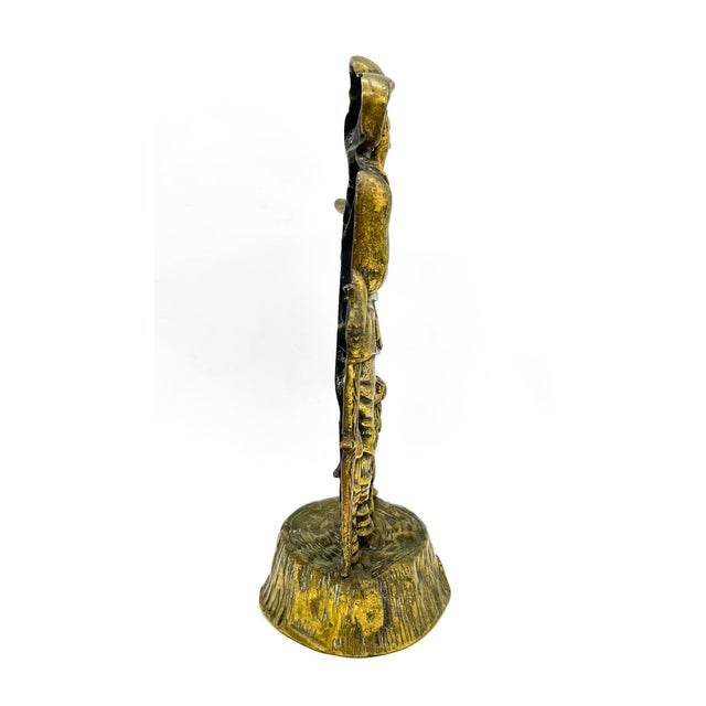 Metal 20th Century Brass Hunting Figure After Victorian English Doorstops – English Country / Equestrian Style For Sale - Image 7 of 9