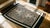 1940s Gray Beige Geometric Antique American Navajo Carpet 4'7" X 6' 10" Knotted Wool Rug For Sale - Image 10 of 12