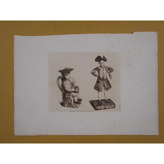 Folk Art Antique "English Pottery" Ltd. Ed. Etching For Sale - Image 3 of 4