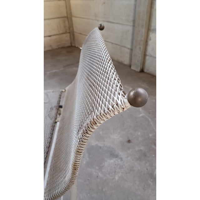 1930s Mesh Metal Sun- or Daybed attributed to Jean Royère, 1930s-1940s For Sale - Image 5 of 10