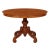 20th-Century Baroque Round Walnut Veneer Table For Sale - Image 4 of 4