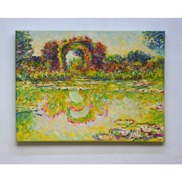 Artist Uladzimir Hurbo.Inspired by Monet, the artist sought to capture the beauty of a summer landscape in this vibrant...