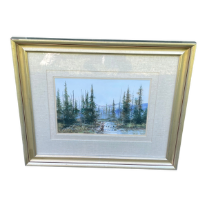 Kirk Randall Painting Utah Native Artist 1952-Present, Framed