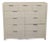 Restoration Hardware Burke 11-Drawer Modern Raffia Dresser For Sale