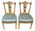 Mid 20th Century French Louis XVI Floral Carved Side Chairs - A Pair For Sale