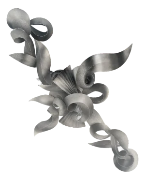 Showcased 3D Abstract Signed Greg Copeland Paper Sculpture Rectangular Wall Art