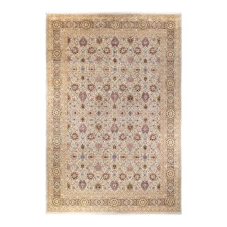 Mogul, One-of-a-Kind Hand-Knotted Area Rug - Ivory, 12' 0" x 17' 6" For Sale