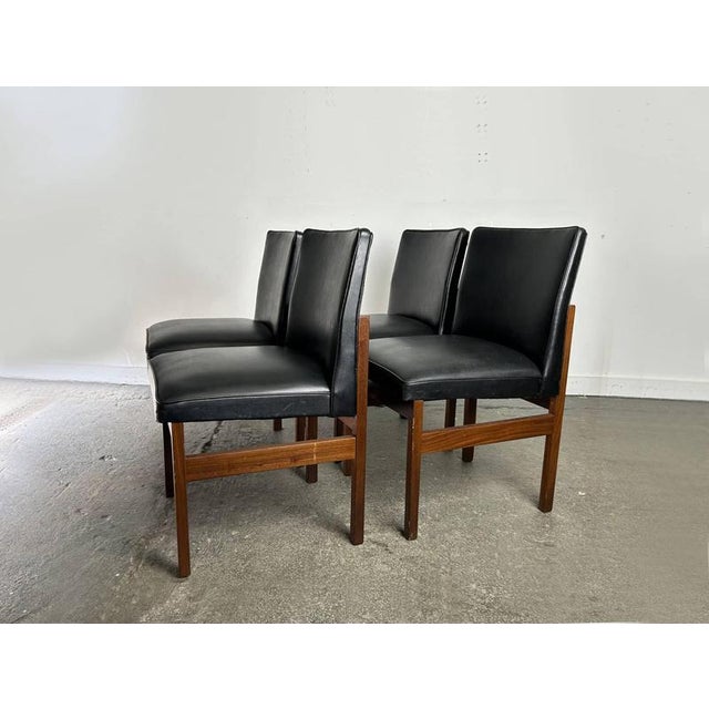 Mid-Century Solid Teak Dining Chairs by Peter Hayward for Vanson, 1960s, Set of 4 For Sale - Image 4 of 13