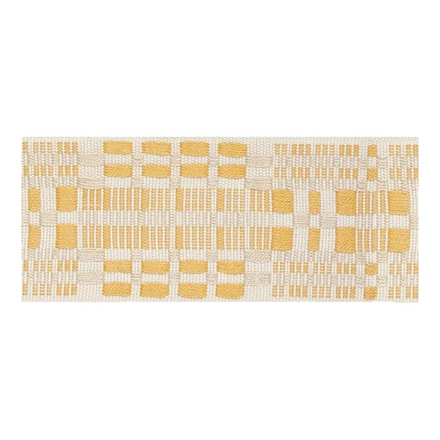 Sample - Schumacher Brimfield Tape in Yellow For Sale