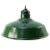 Vintage Industrial American Green Enamel Pendant Light For Sale - Image 5 of 5