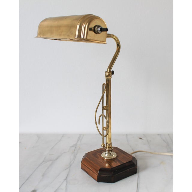 American Vintage Brass Adjustable Musical Note Piano Lamp For Sale - Image 3 of 18