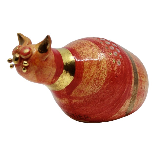 Ceramic Cat by Georges Pelletier, 1985 For Sale