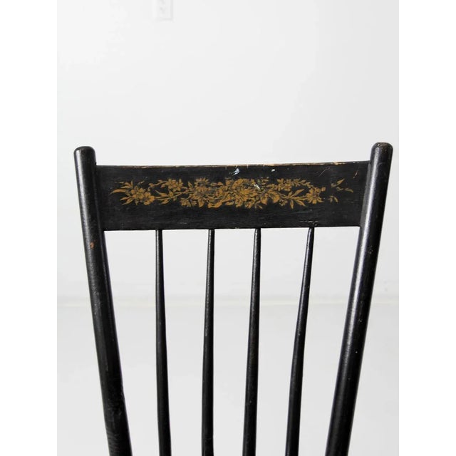 Late 19th Century Antique Plank Seat Chairs - Set of 4 For Sale - Image 5 of 10