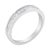Contemporary IGI Certified 1/2 Cttw Princess Cut Diamond 18K White Gold Channel Set Half Eternity Style Wedding B EVS1010 For Sale - Image 3 of 6