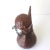 Very cool vintage leather wrapped Spanish porron decanter. The leather is beautifully tooled in a flower pattern with a...