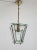 Vintage Italian Lantern in Crystal Cut Glass and Brass, 1950s For Sale - Image 6 of 18