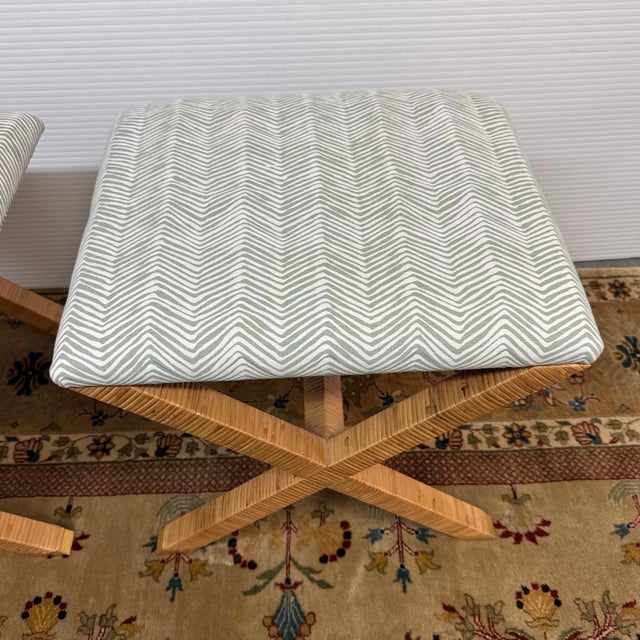 Serena & Lily Balboa Rattan Stools, Pair For Sale - Image 12 of 12