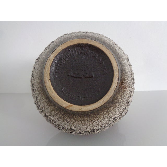 Glazed Lava Ceramic Handled Vase from Scheurich, Germany, 1970s For Sale - Image 15 of 16