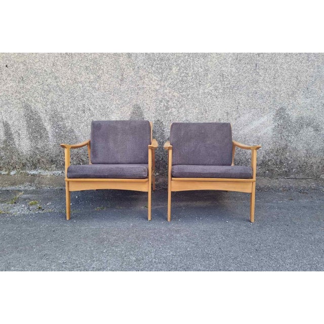 Scandinavian Modern Lounge Armchairs, Sweden, 1960s, Set of 2 For Sale - Image 9 of 16