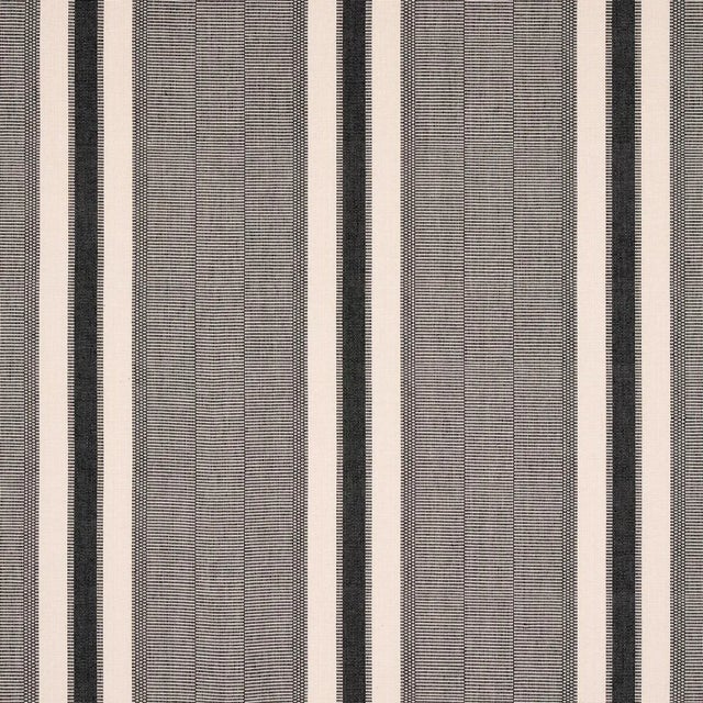 Sample - Schumacher Ipala Hand Woven Stripe Fabric in Pitch For Sale In Charlotte - Image 6 of 6