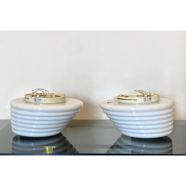 Cobá Model Ceiling Lamps by Roberto Pamio and Renato Toso for Leucos, 1980s, Set of 2 For Sale - Image 4 of 16