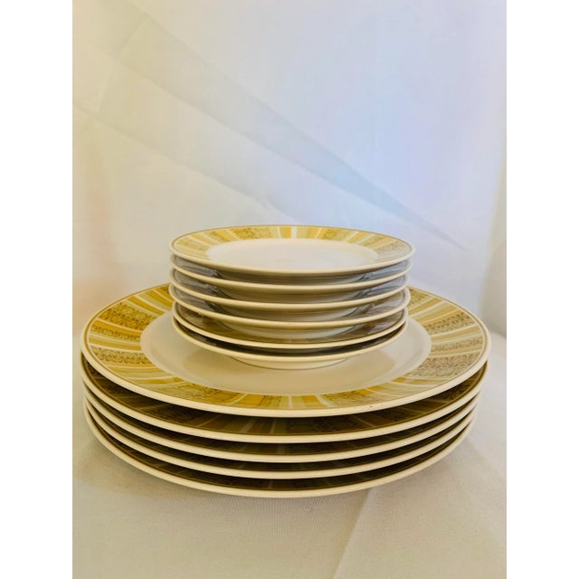 Very Cool Mid Century Franciscan Antigua Service for Five + ~ This set of Mid-Century plates are perfect for that...