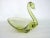 Yellow Yellow Art Glass Swan Vintage Candy Dish Bowl For Sale - Image 8 of 11