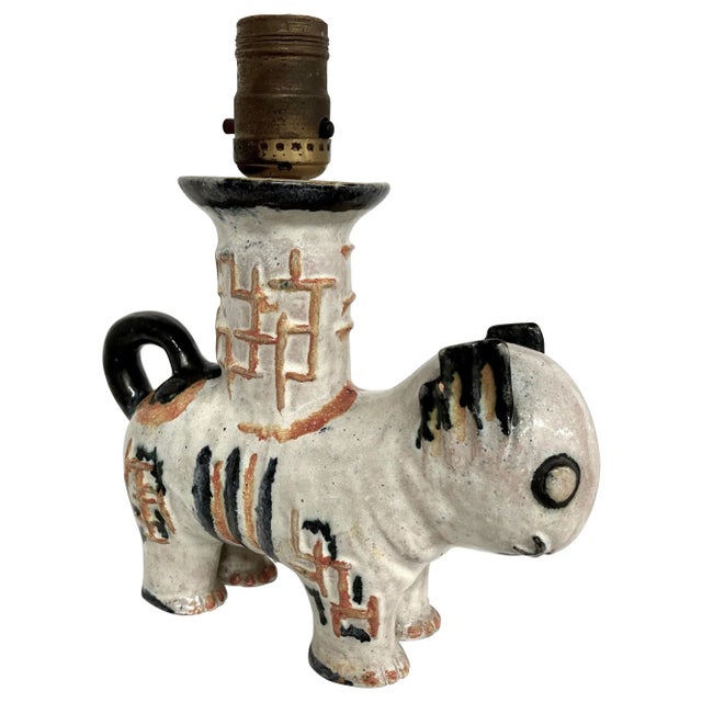 1920s Kitty Rix for Wiener Werkstatte Cat Ceramic Lamp For Sale - Image 13 of 13