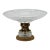 Antique Glass Tazza With Brass Attendants and Neoclassical Base For Sale