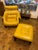 Very rare, Percival Lafer matching set of armchair and ottoman with original mustard leather upholstery in exceptionally...