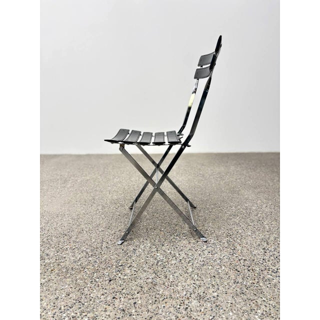 Metal Celestina Folding Chair by Marco Zanuso for Zanotta For Sale - Image 7 of 11