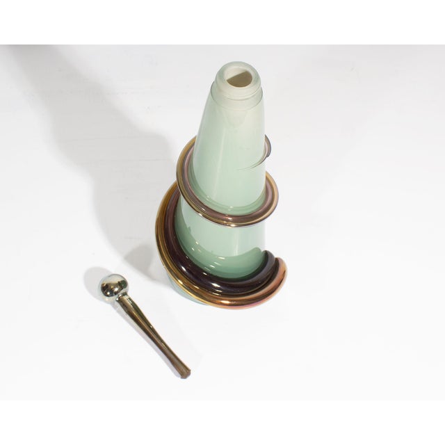 Eric Bladholm Art Glass Decanter Bottle For Sale - Image 4 of 7