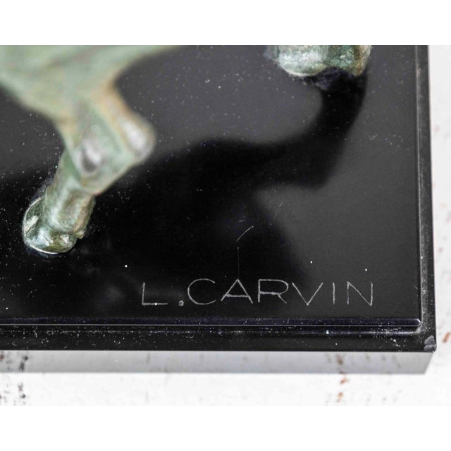 Mid 20th Century Louis-Albert Carvin Stag and Doe Sculpture For Sale - Image 11 of 11