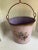Vintage Farmhouse Bucket With Flower Decal For Sale - Image 4 of 9
