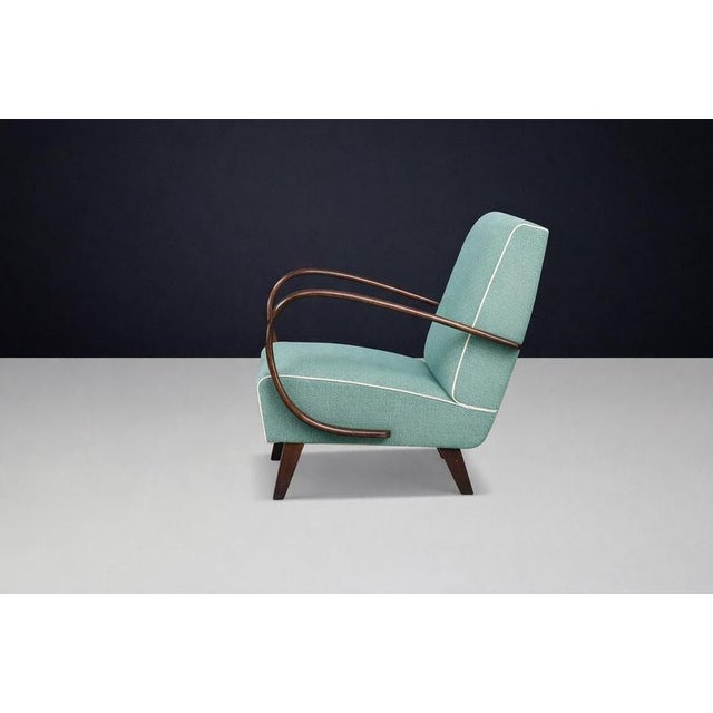 Mid-Century Modern Art Deco Lounge Chair by Jindřich Halabala, 1940s For Sale - Image 6 of 10