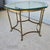 Vintage La Barge Side Table Brass Glass Hoof Footed Octagonal Labarge For Sale - Image 10 of 12
