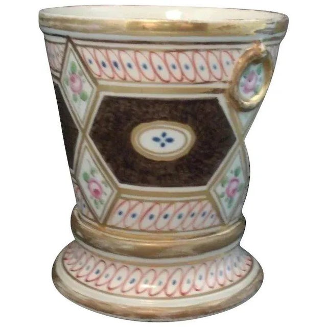 Early 19th Century English Regency Coalport Porcelain Church Gresley Pattern Root Pot or Cachepot Vase Planter For Sale - Image 9 of 9