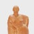 Mid-Century Modern Standing Female Terracotta Figure Leaning on a Pillar by Pál Pátzay, 1970s For Sale - Image 3 of 11